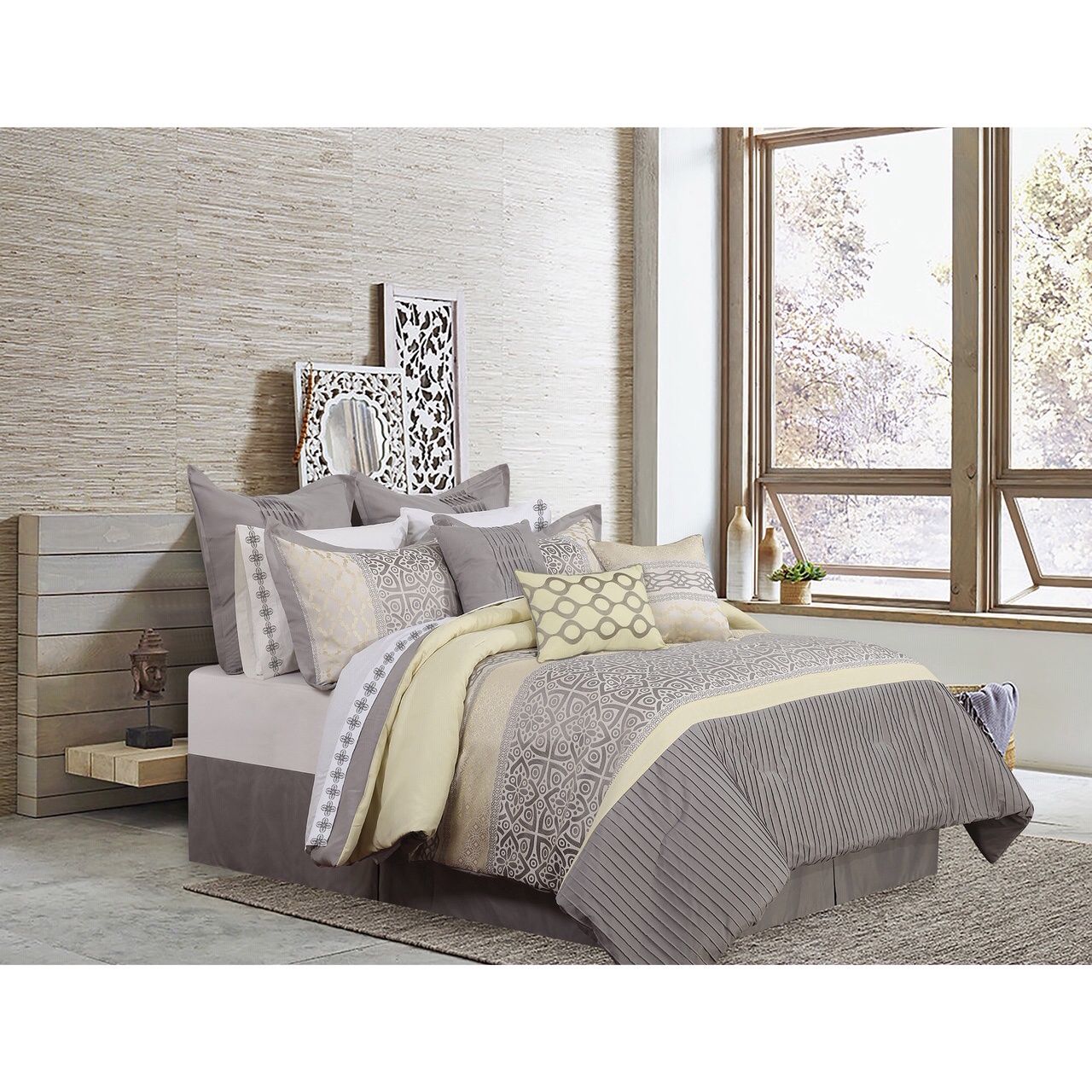 Calibre 7-Piece Comforter Set, Size: Double