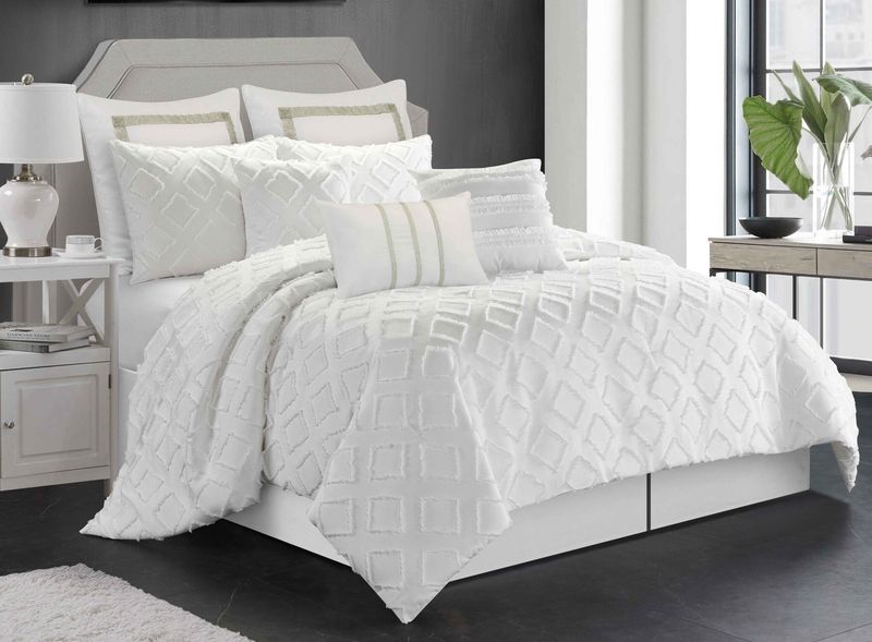 Marysa Blanc Ensemble de Douillette 7 mcx
