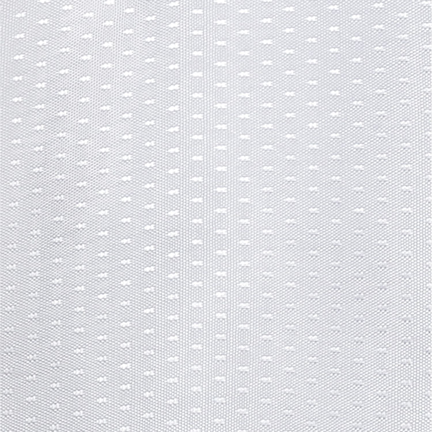Rideaux de douche en Dobby avec crochets, Color: Blanc