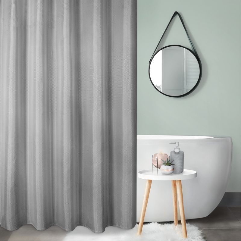 Rideaux de douche en Dobby avec crochets