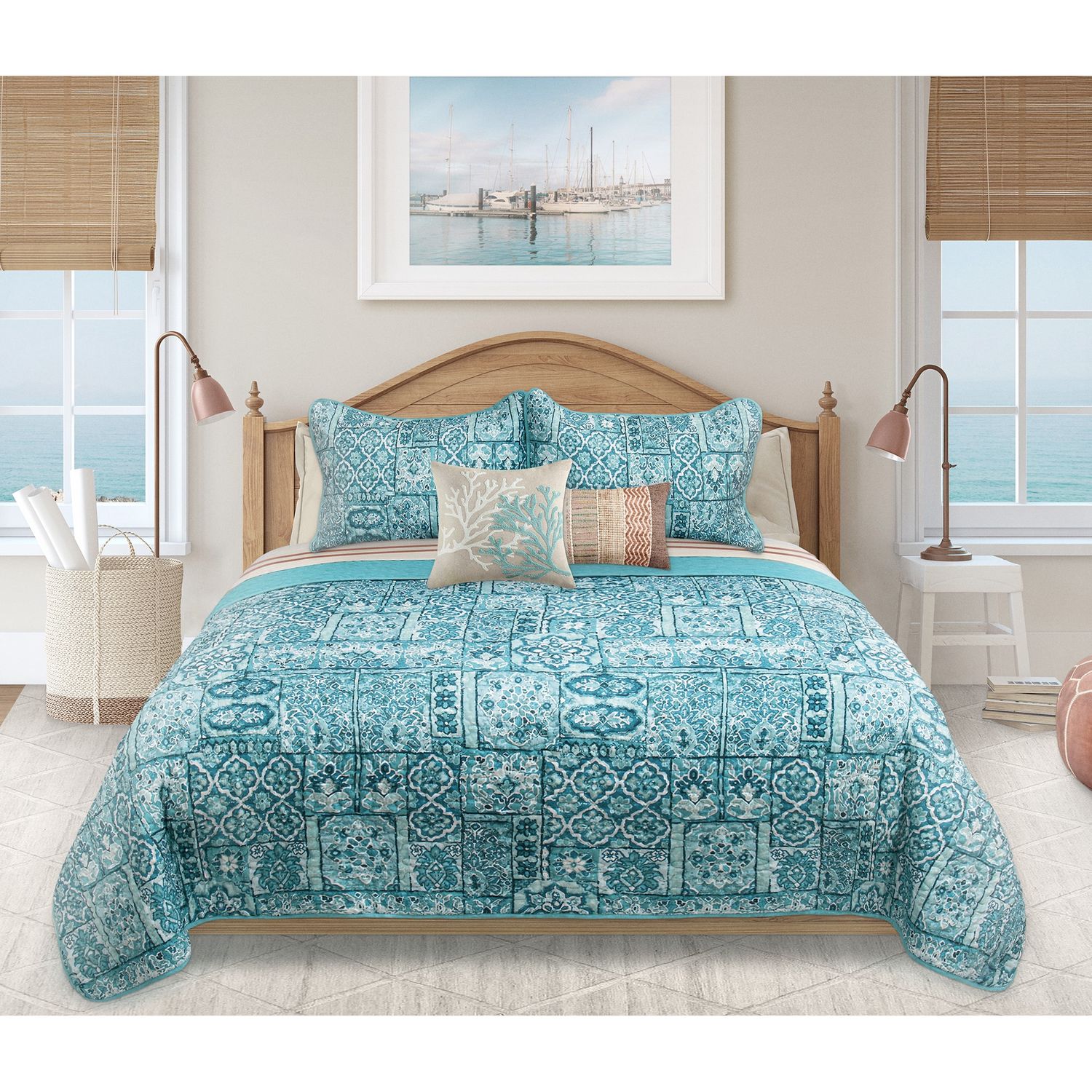 Lisbon Ensemble de courtepointe 3 mcx, Size: Double/Queen