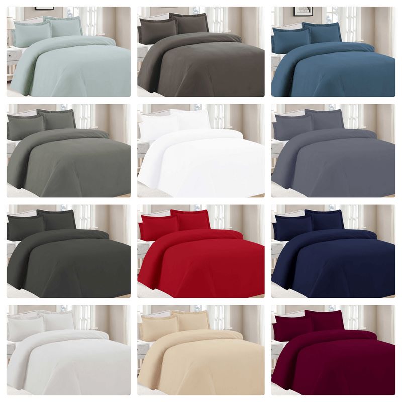 Duvet Cover Set 3 pcs - Solid Colors