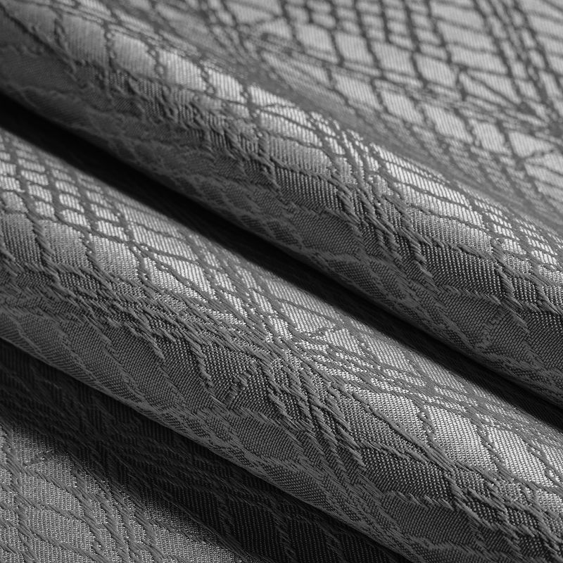 Rideau en jacquard avec oeillets en métal-  Florence - 2 panneaux