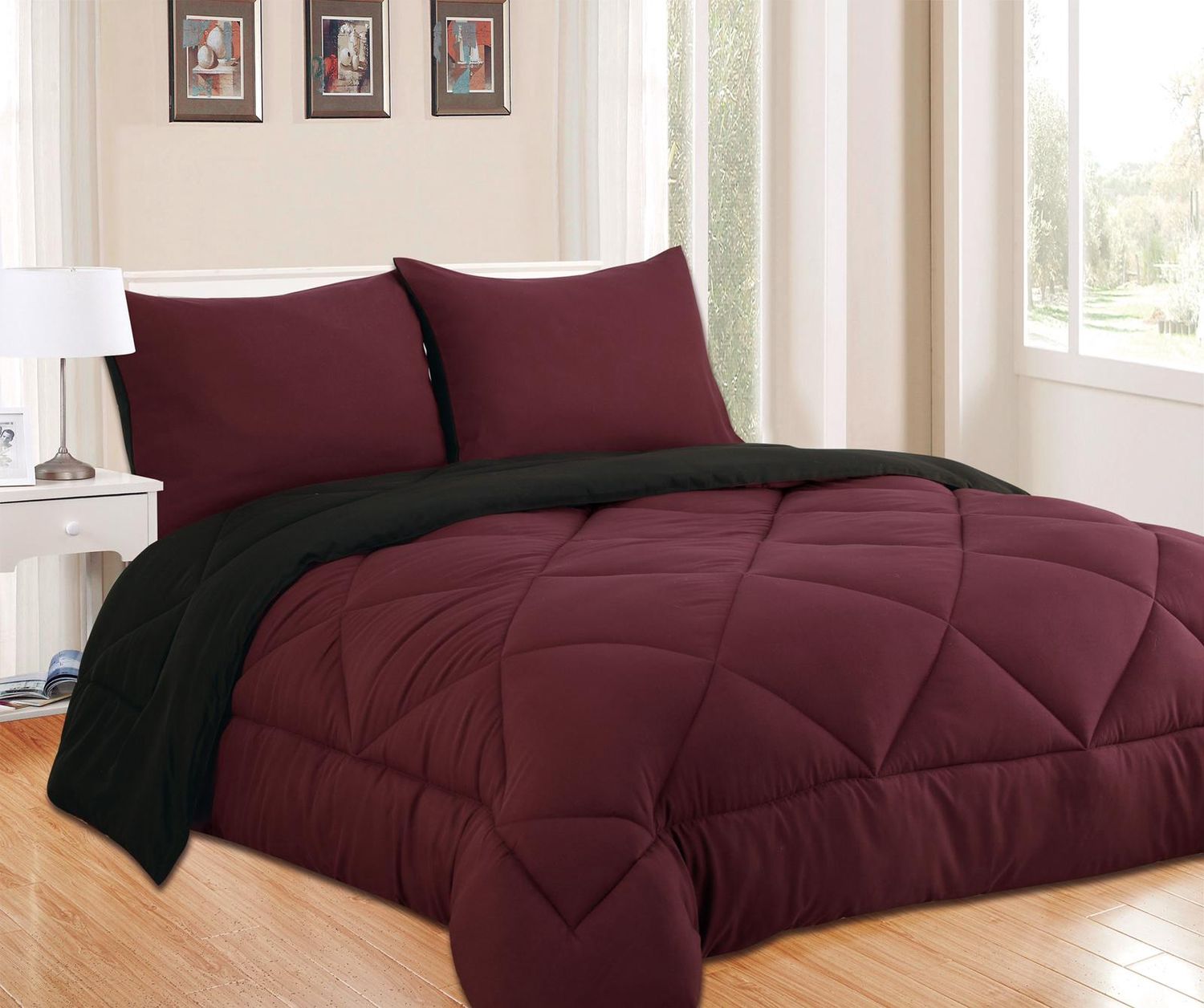 Ensemble Douillette Réversible 2-3 mcx - Bourgogne, Size: Simple