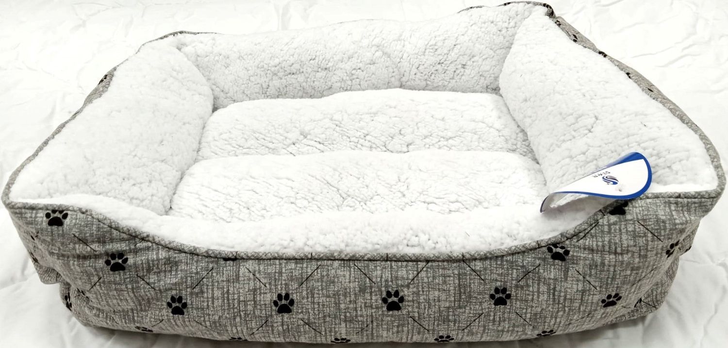 Lit douillet pour chiens Cuddler -  Pattes, Color: Gris, Size: Moyen