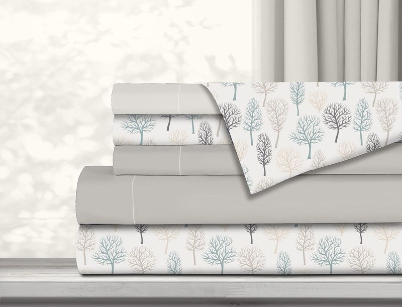 Draps Santé -  Arbres Taupe
