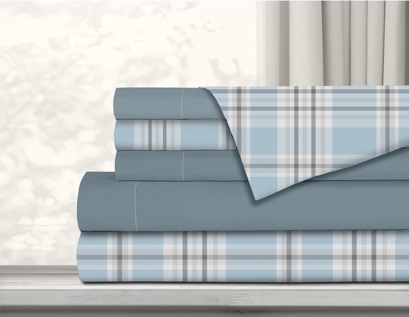 Therapeutic Sheets - Sky Blue Checks