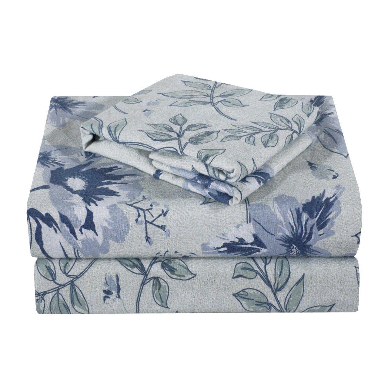 Auberge 100% Cotton Flannel Sheet Set, Print: Auberge_1, Size: Simple