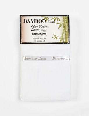Bamboo Luxe 2 Pillowcases - White