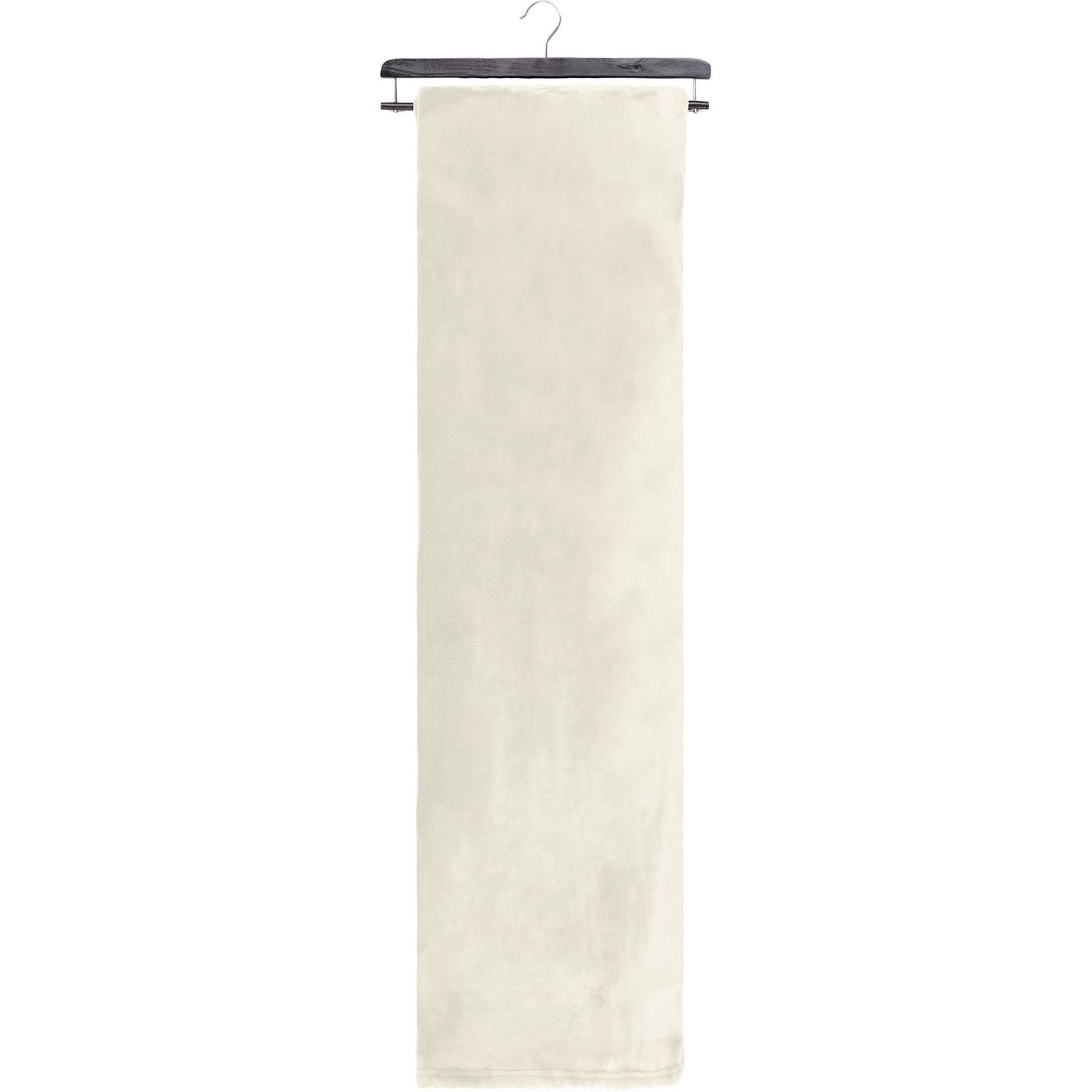 Couvertures en flanelle super douces  - Double/Queen -  Couleurs assortis, Color: Ivoire
