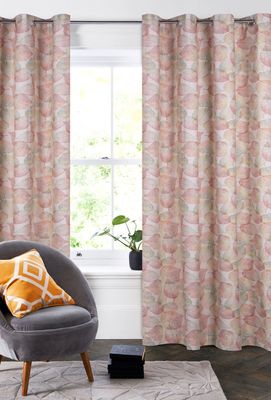 Rideau à œillets transparent - Harvest Orange