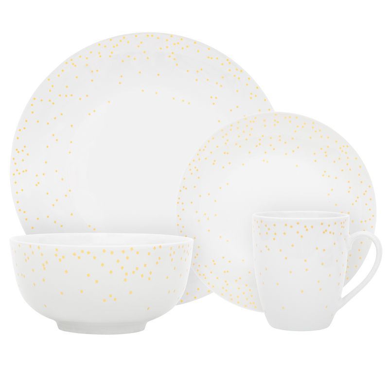Ensemble de Vaisselle de Luxe en Porcelaine 16 Mcx - Diamond Confetti