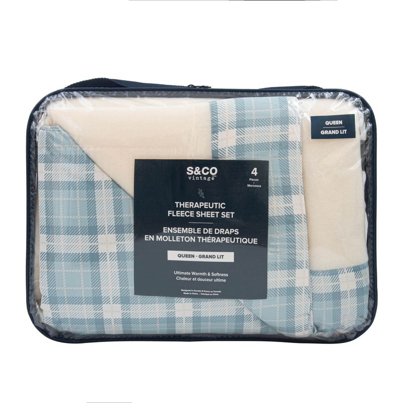 Therapeutic Sheets - Peaceful Ivory Plaid