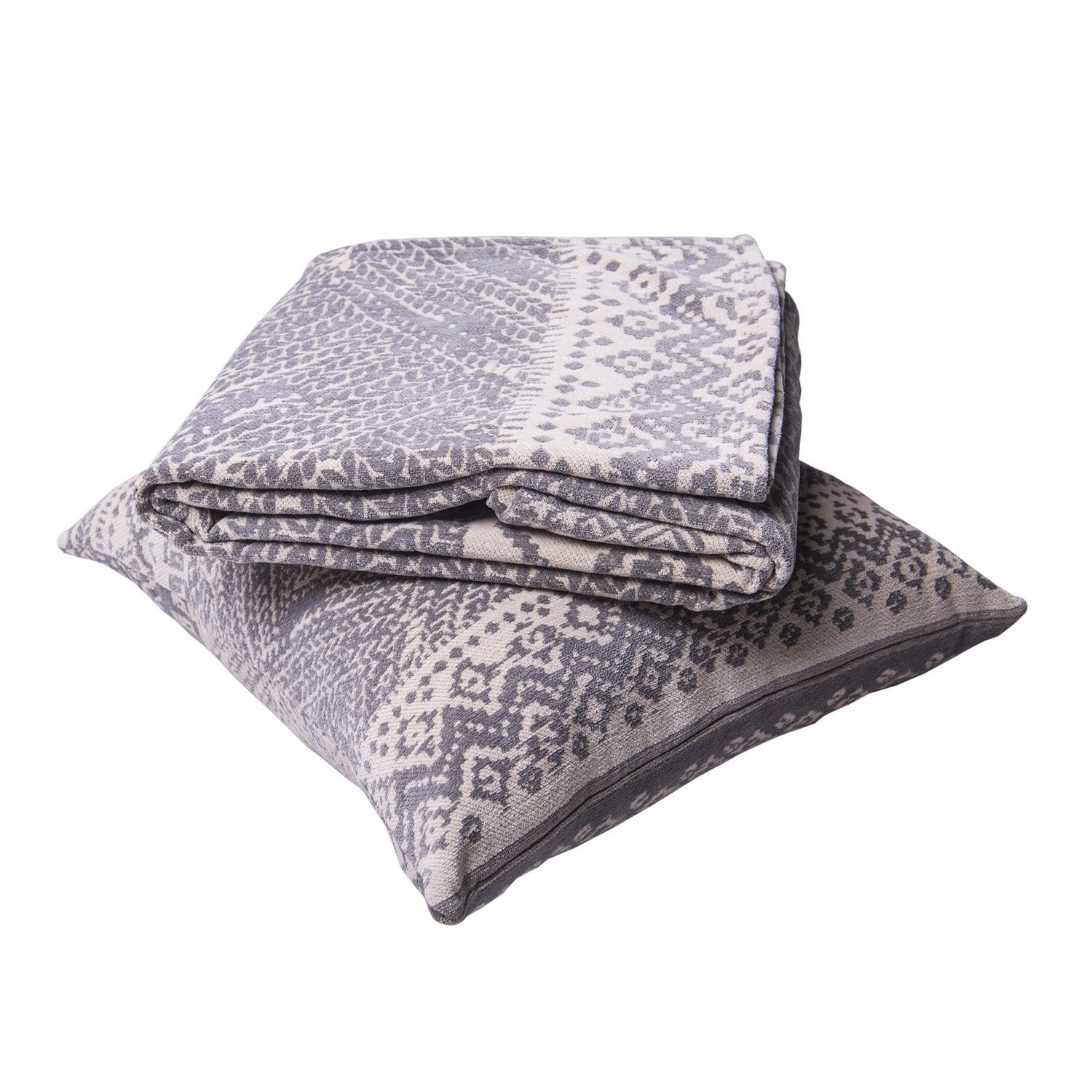 Ensemble Housse de Coussin Et Jeté - Layla