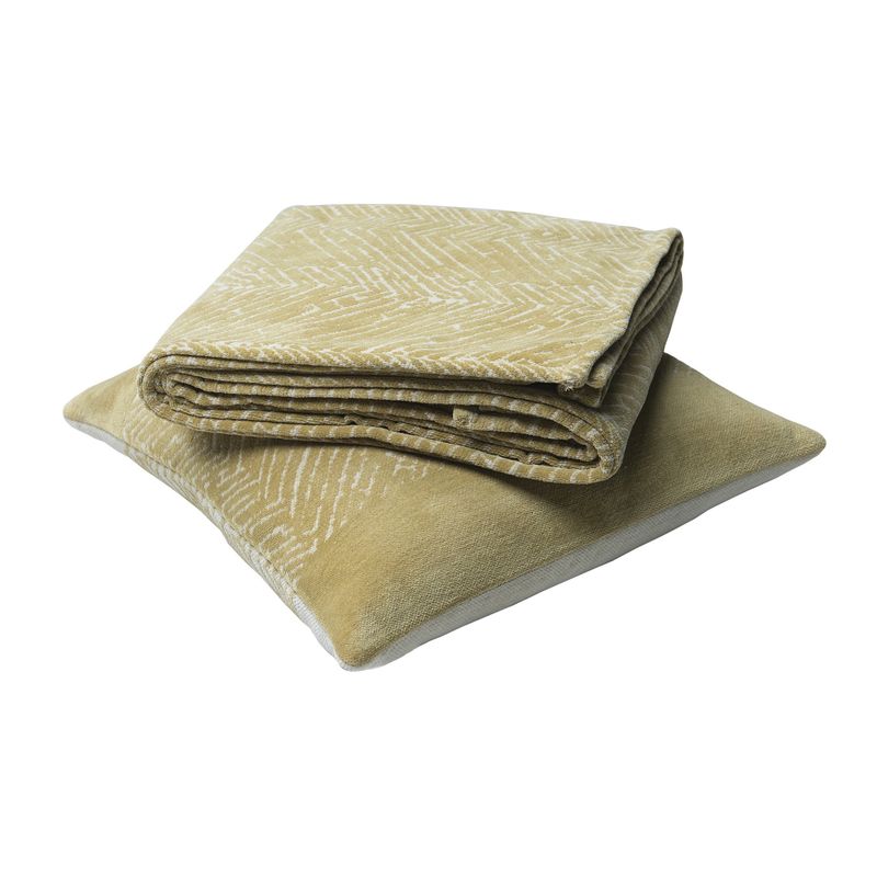 Ensemble Housse de Coussin Et Jeté -Lillian