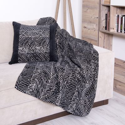 Ensemble Housse de Coussin Et Jeté -  Madison