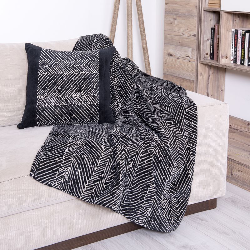 Ensemble Housse de Coussin Et Jeté - Madison Ensemble Housse de Coussin Et Jeté - Madison