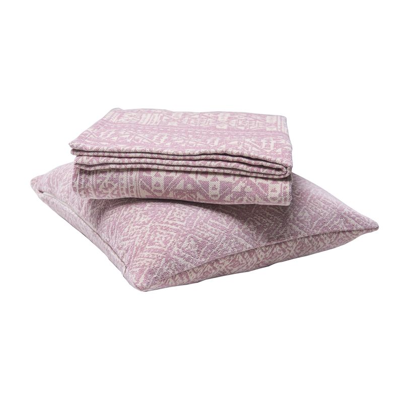 Ensemble Housse de Coussin Et Jeté - Olivia