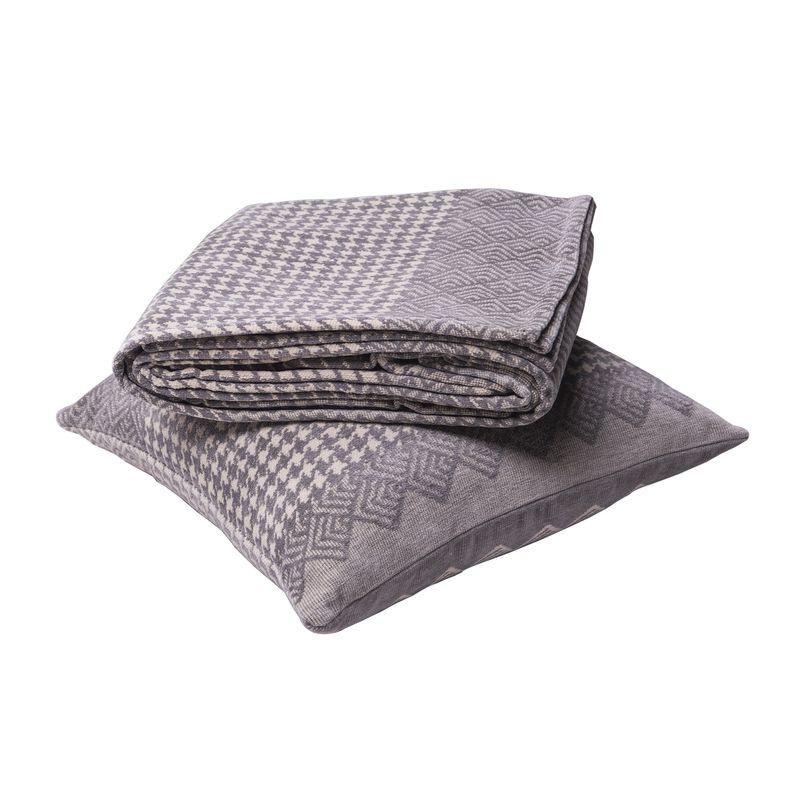 Ensemble Housse de Coussin Et Jeté - Nora Ensemble Housse de Coussin Et Jeté - Nora