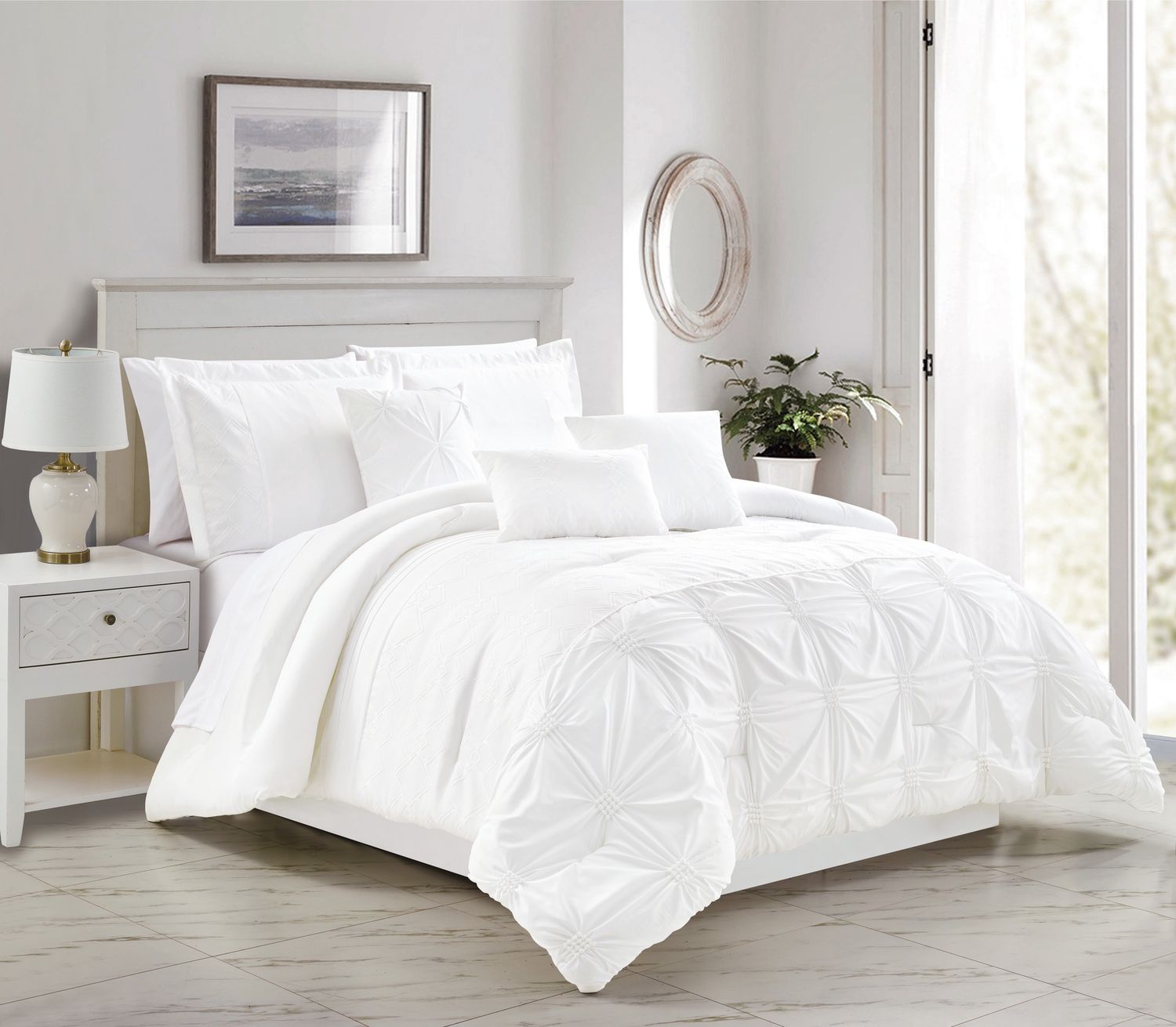 Geneva 7-Piece Comforter Set, Size: Double