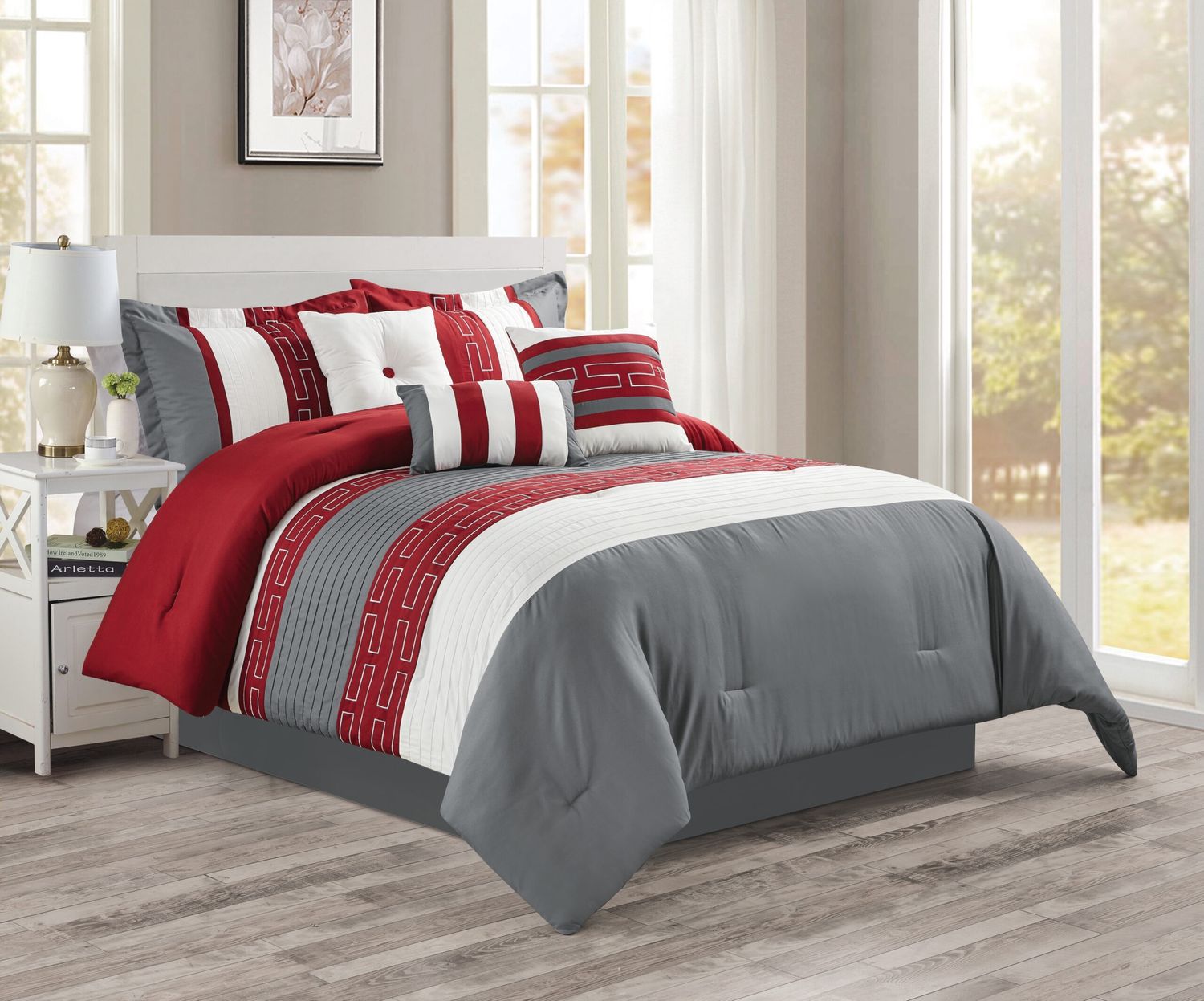 Donnatella Gris Ensemble Douillette 7 mcx, Size: Double