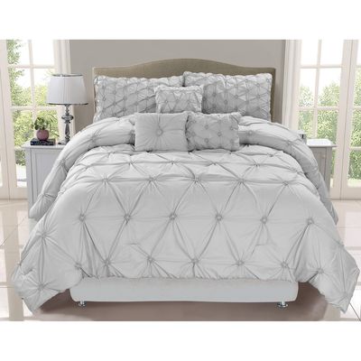 7-Piece Comforter Set Chateau Gray