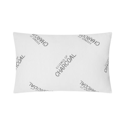 Quilted Charcoal Pillow Down Alternative