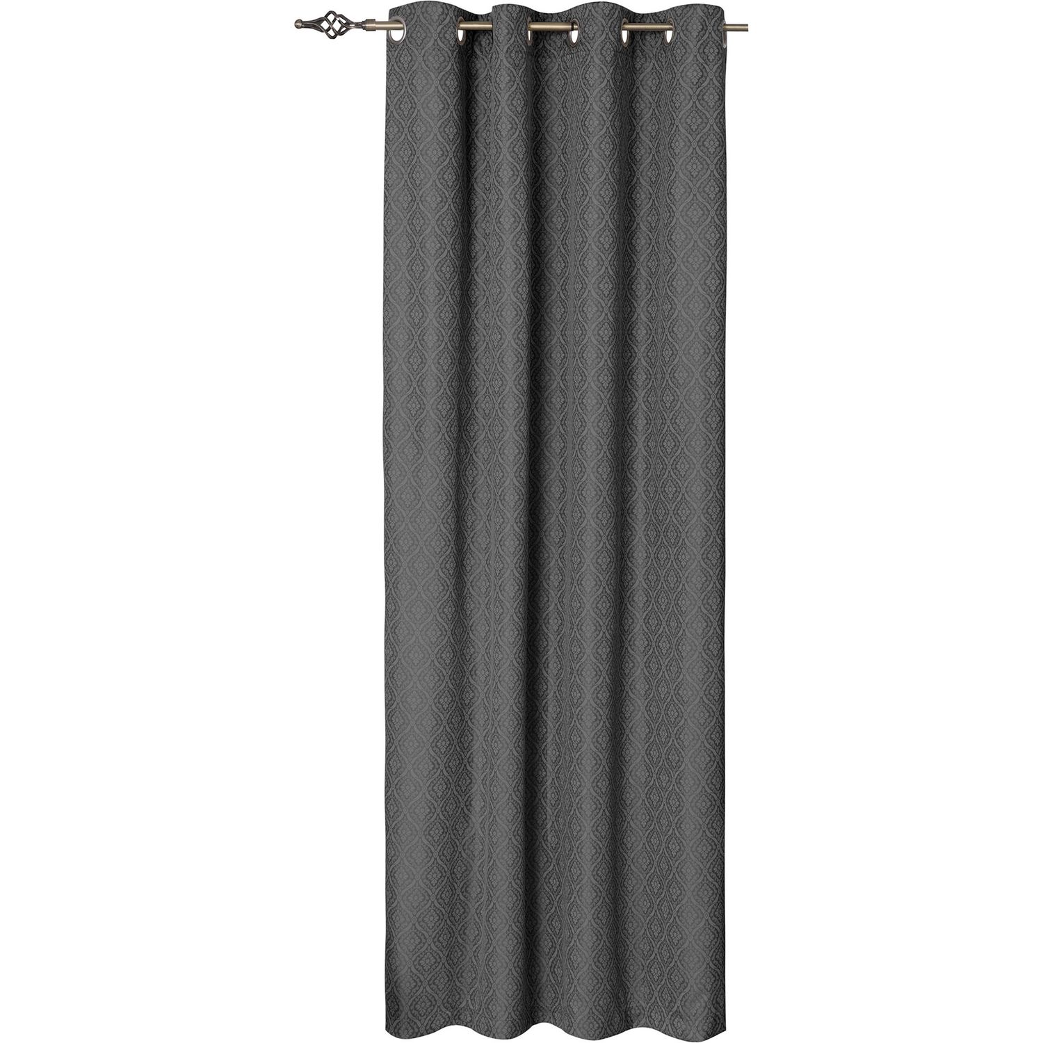 Ensemble de 2 Panneaux Assombrissant - Foulard, Color: Gris