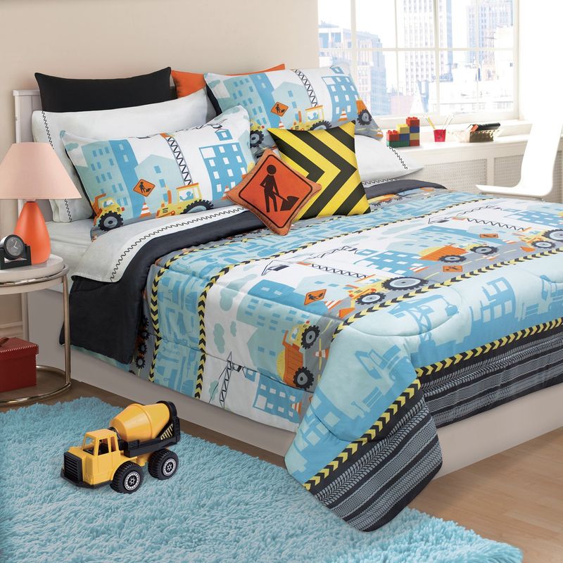 Construction Comforter Set, 2 or 3 Pieces Construction Comforter Set, 2 or 3 Pieces