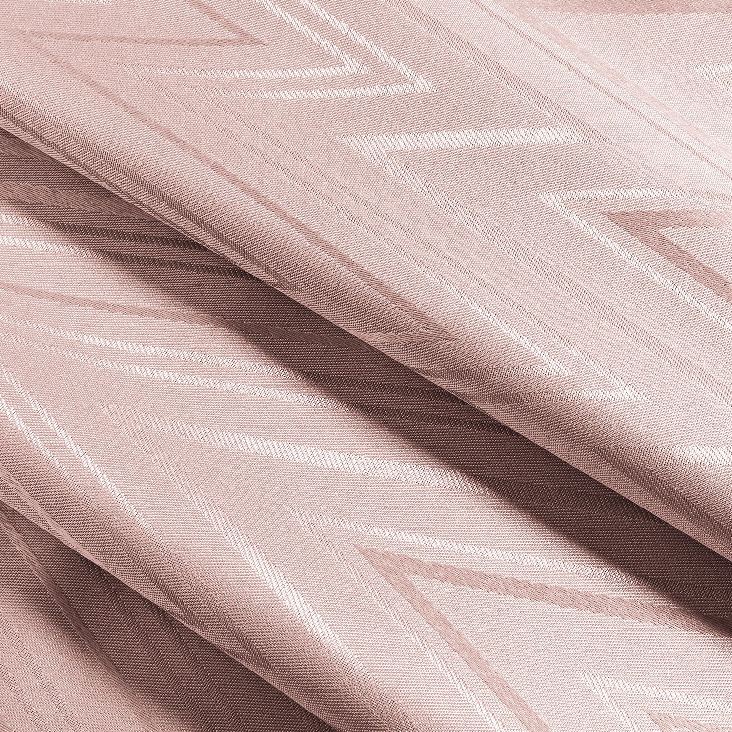 Rideau Obscurcissant  en jacquard avec oeillets en métal - 2 Panneaux, Color: Rose