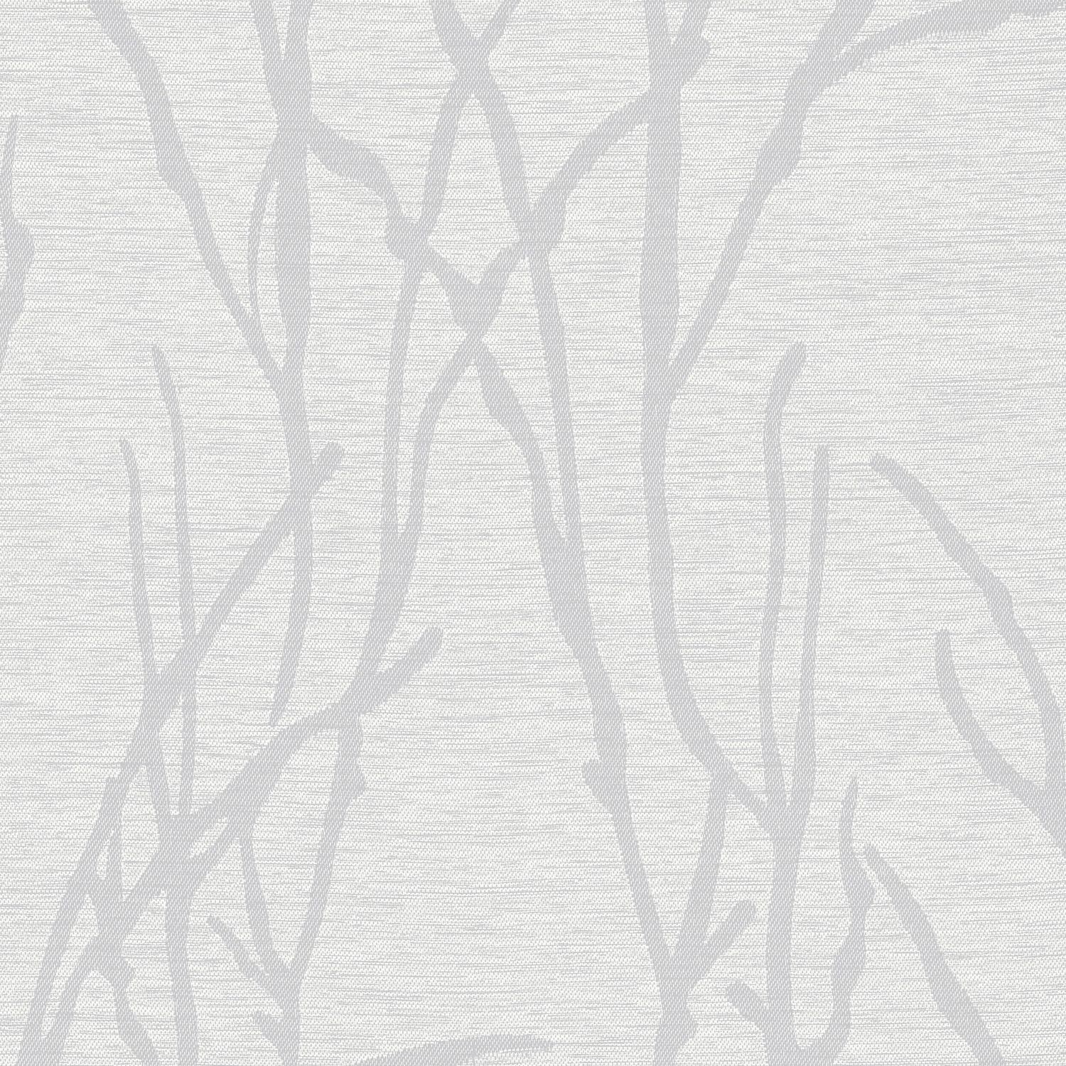 Rideau Obscurcissant à motif des Branches - 2 Panneaux, Color: Blanc