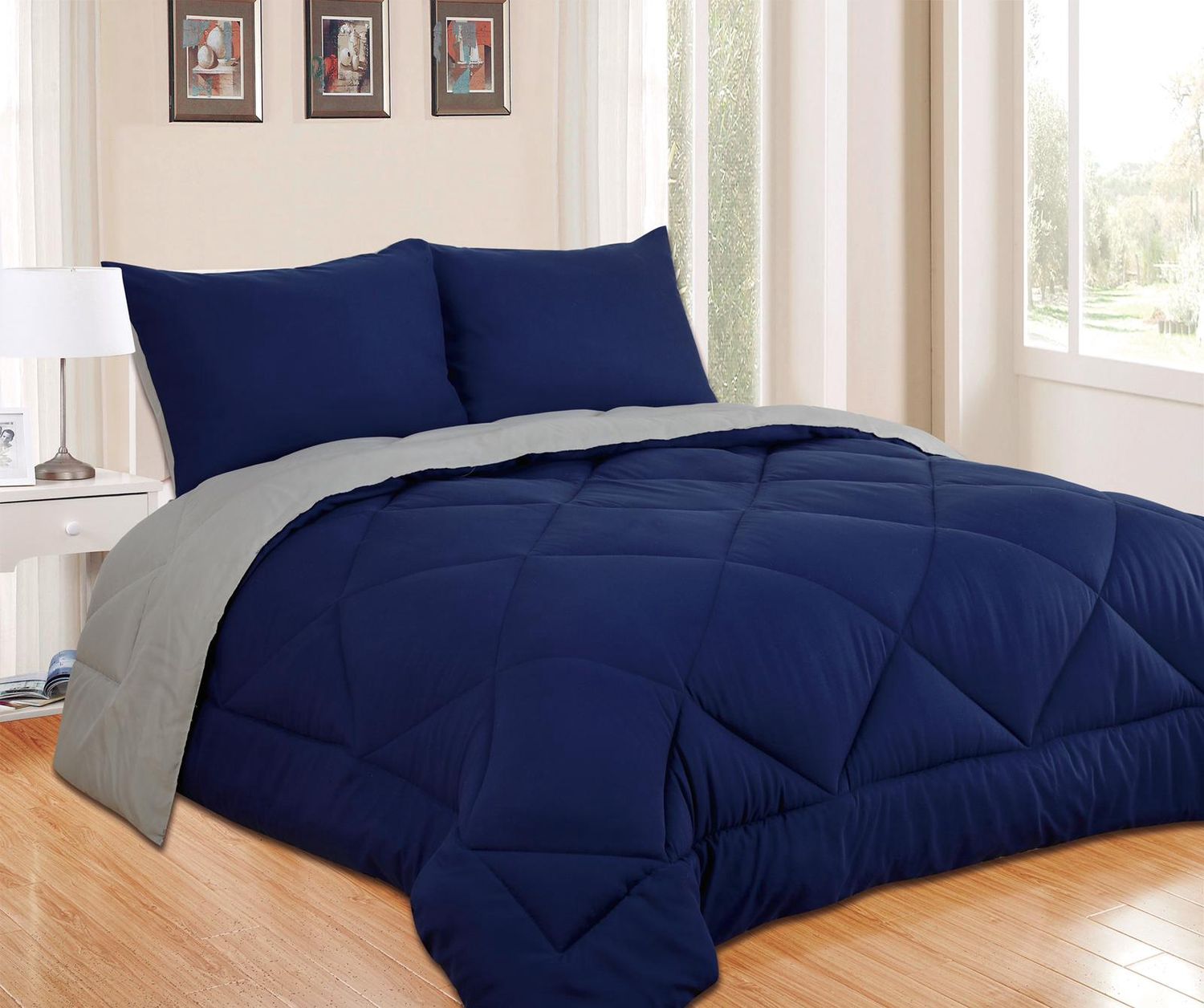 Ensemble Douillette Réversible 2-3 mcx - Bleu Marin, Size: Simple