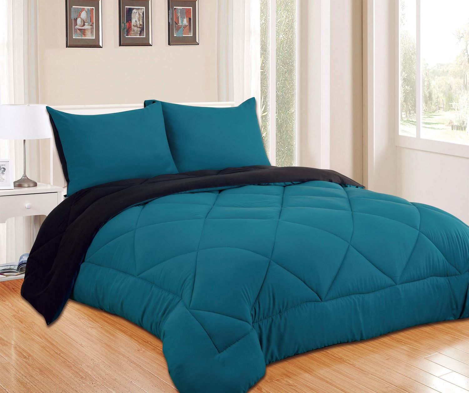 Ensemble Douillette Réversible 2-3 mcx - Sarcelle, Size: Simple