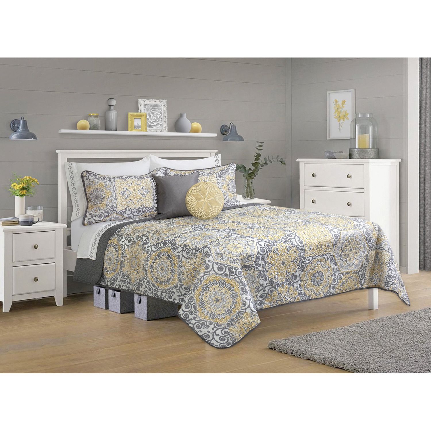 Jenson 3-Piece Quilt Set Jenson 3-Piece Quilt Set, Size: Simple