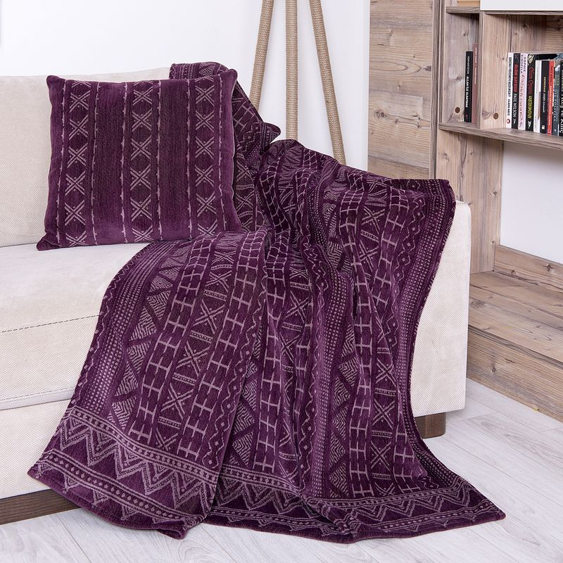 Victoria Throw & Cushion Cover Set Victoria Throw & Cushion Cover Set