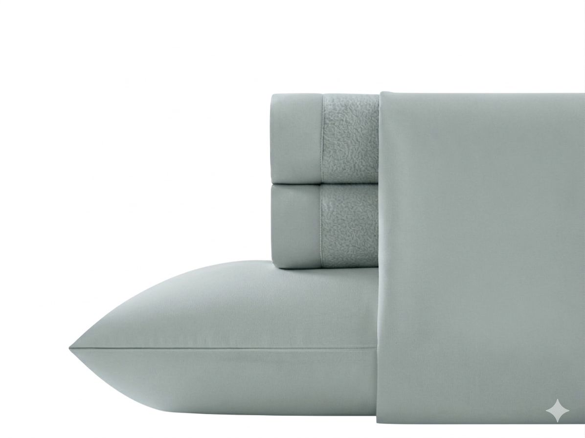 Prestige Drap Santé Ensemble de draps - Aqua pâle, Size: Simple