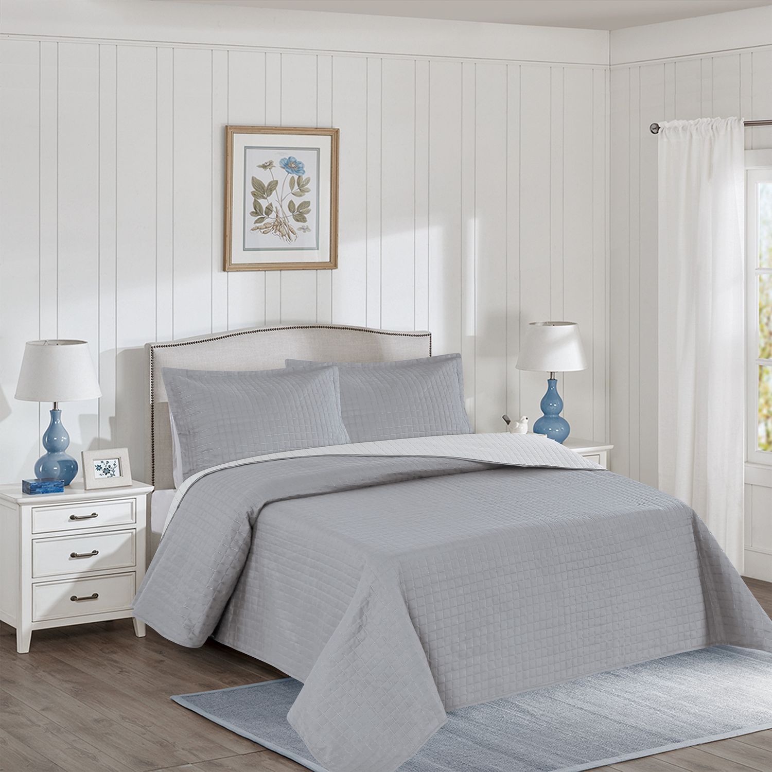 2 or 3-Piece Quilt Set - Sorelle Grey