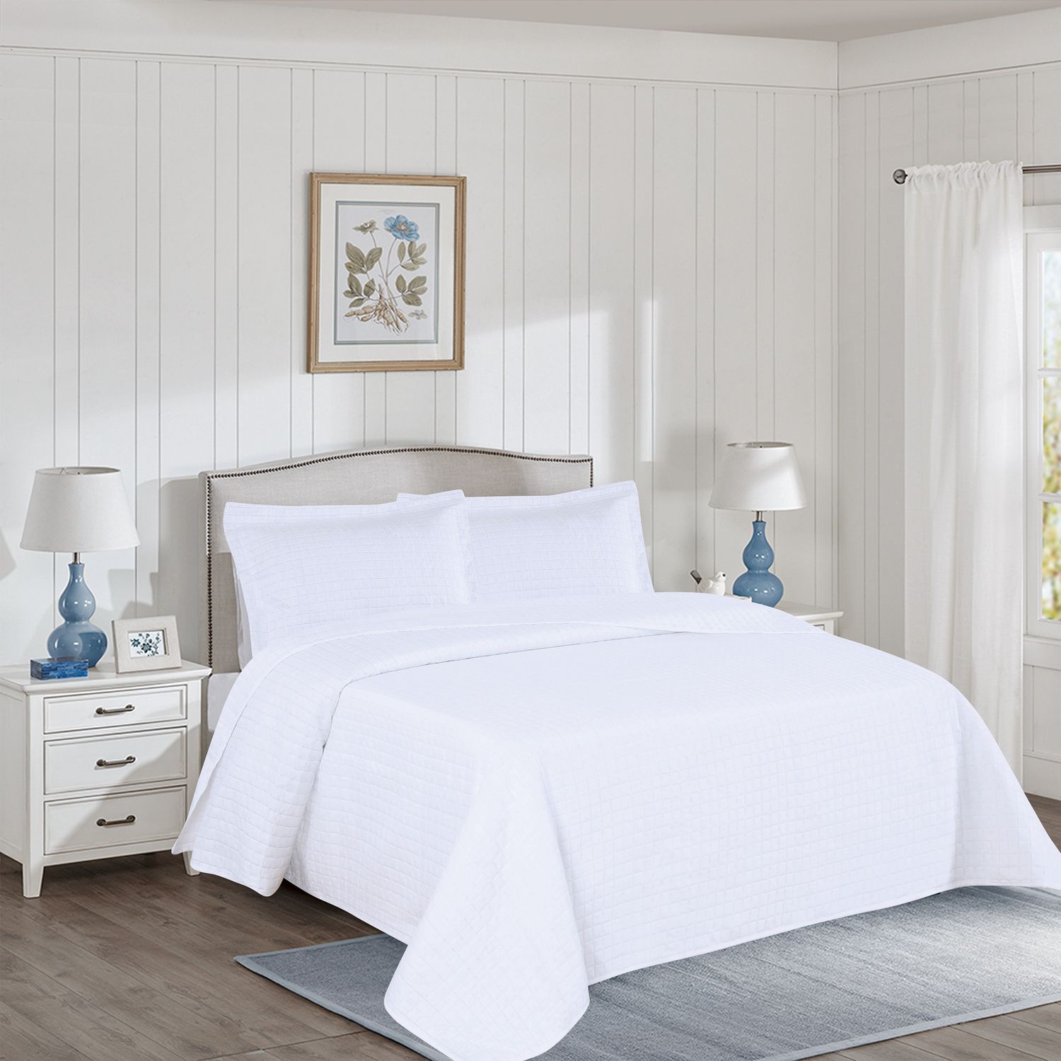 2 or 3 Piece Quilt Set - Sorelle White
