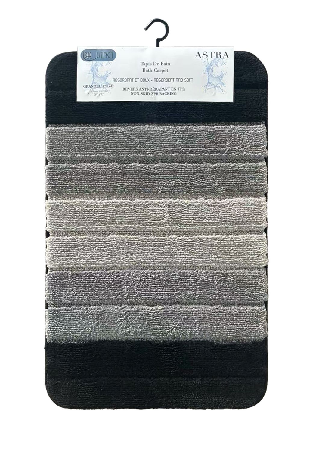 Astra Tapis De Bain 1 mcx, Couleur: Noir