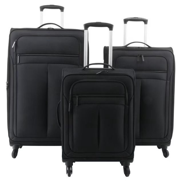Ensemble de 3 valises souples JetStream® Ensemble de 3 valises souples - Noir