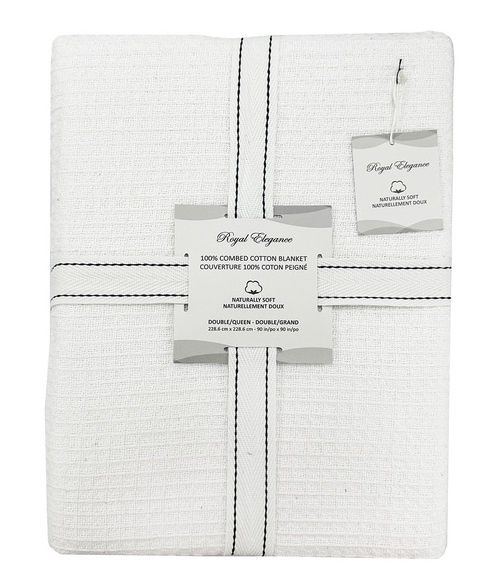 Cotton Waffle Weave Blanket