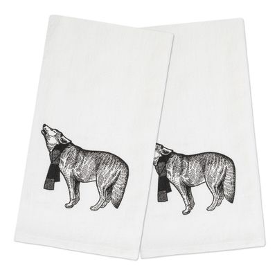 2 Flour Sack Dish Towels 2 Flour Sack Dish Towels