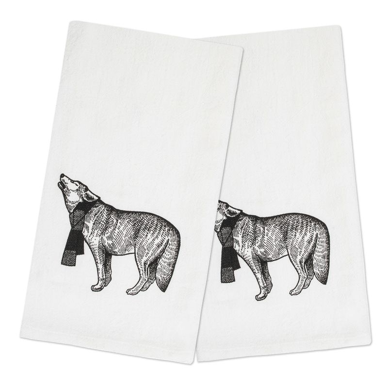 2 linges à vaisselle de type Sac De Farine