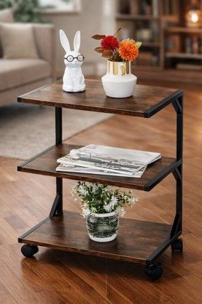 3-Tier Mobile Storage Shelf