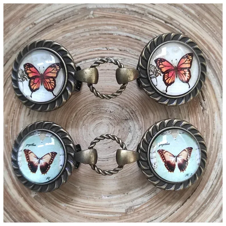 Broche mariposa para chaquetas sin botones, para unir chalecos, abrochar capas