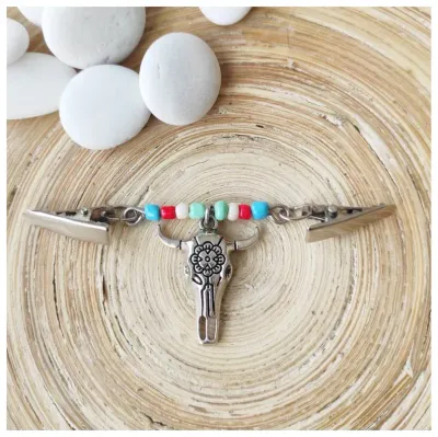 Boho toro cierre para chaquetas sin botones, árbol de vida, broche con pinzas, cierre capas