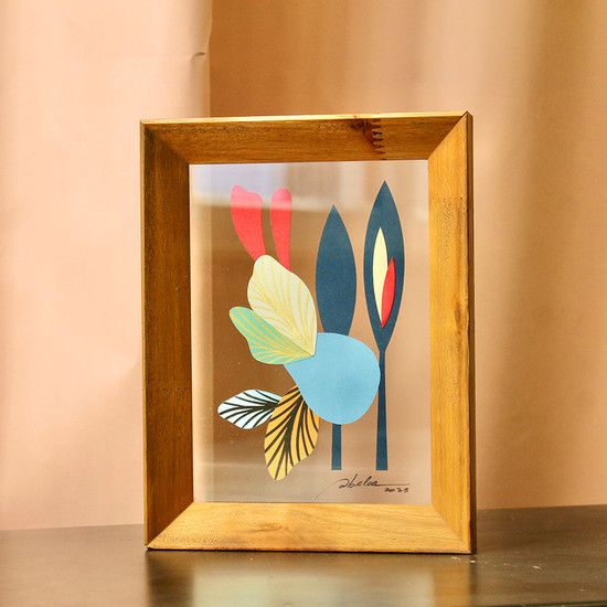 Quadro Entre Vidros Liz - 19 x 25 cm emoldurado Quadro Entre Vidros Liz - 19 x 25 cm emoldurado