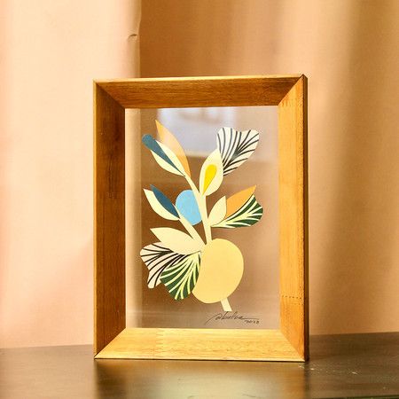 Quadro Entre Vidros Sahara - 19 x 25 cm emoldurado