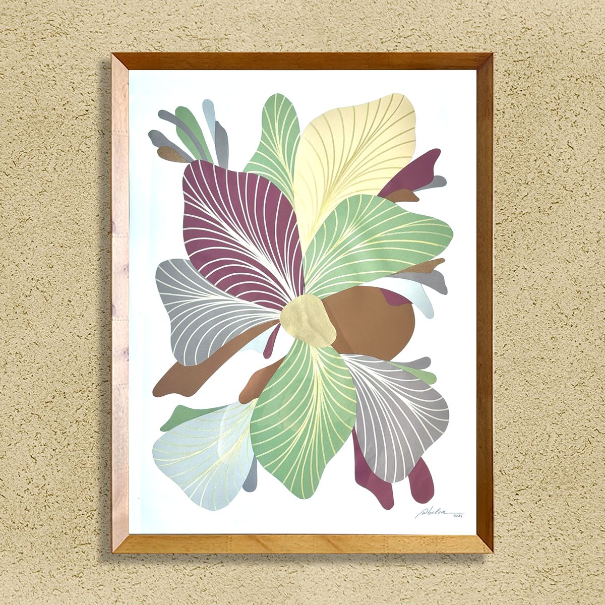 Quadro Aurora da Terra - 64 x 84 cm - emoldurado