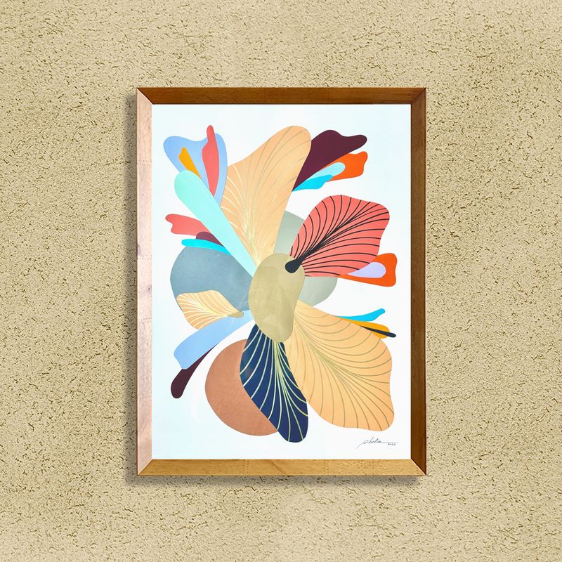 Quadro Cor Como Você - 52 x 70 cm - emoldurado